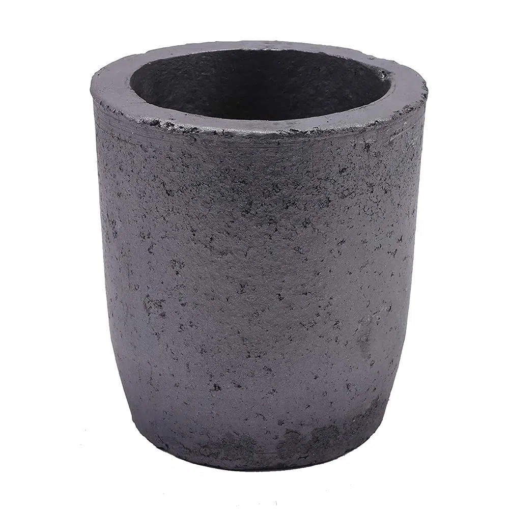 Crisol de grafito de carburo de silicio para fundición de oro, plata, latón, aluminio, ideal para aplicaciones de cobre de 12 kg o aluminio de 4 kg