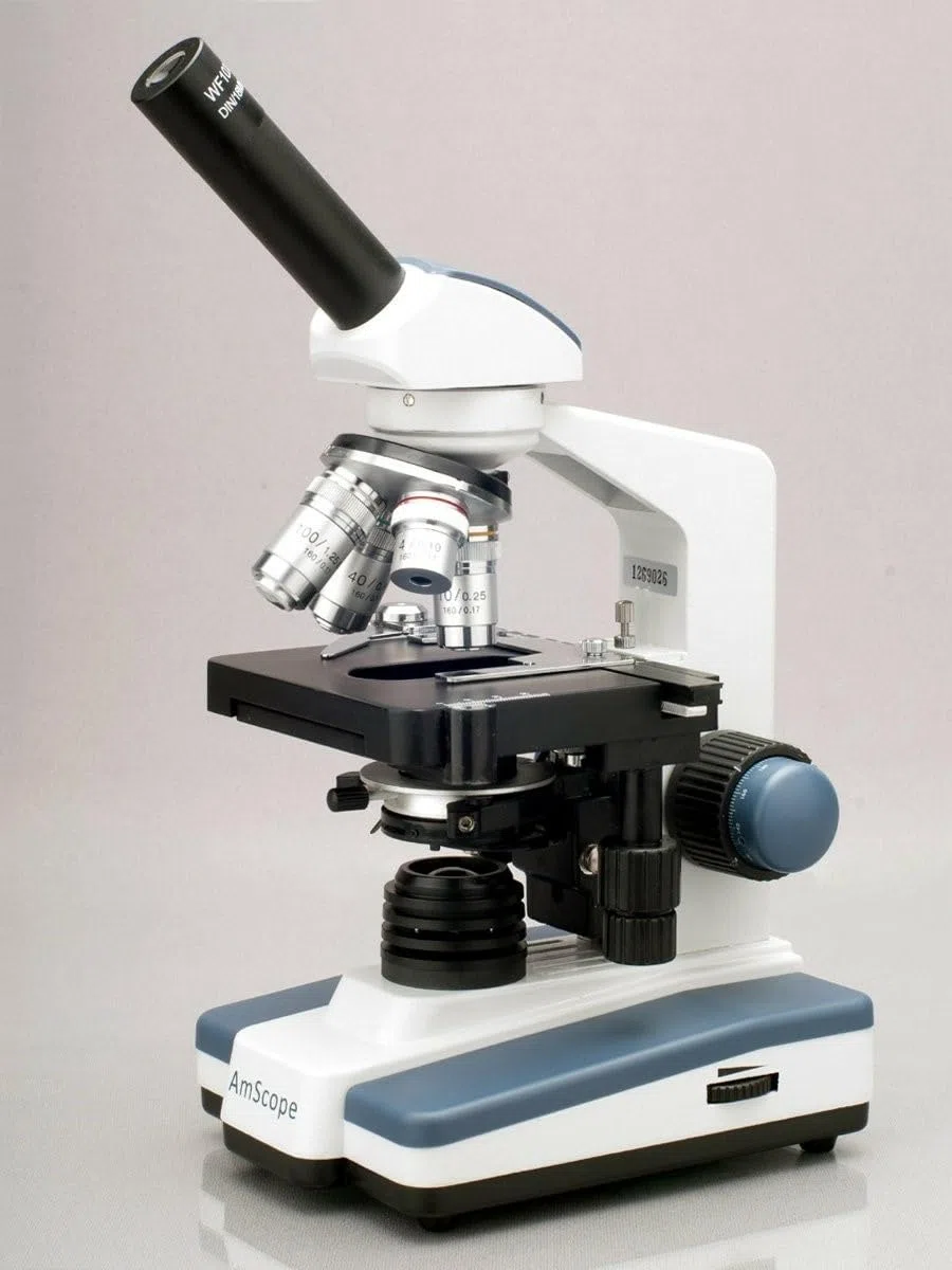 Microscopio Compuesto monocular Digital LED 40X-2500X con Etapa 3D (M620C)