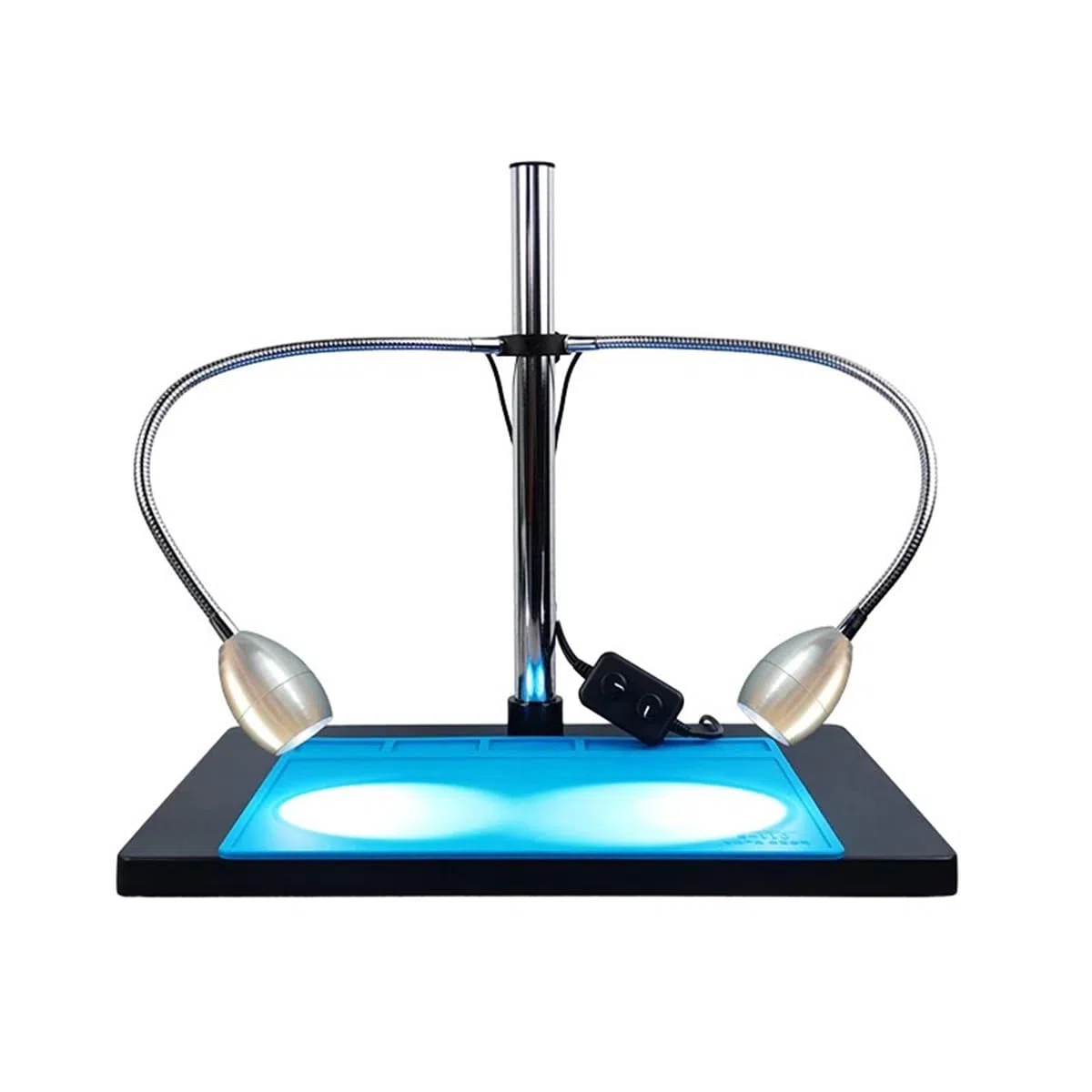 Accesorios Para Microscopios Foco de cuello de cisne doble, foco LED ajustable, lámpara iluminadora de pilar de 25/32 mm con cuello de cisne for microscopio estereoscópico, cámara digital Durabilidad