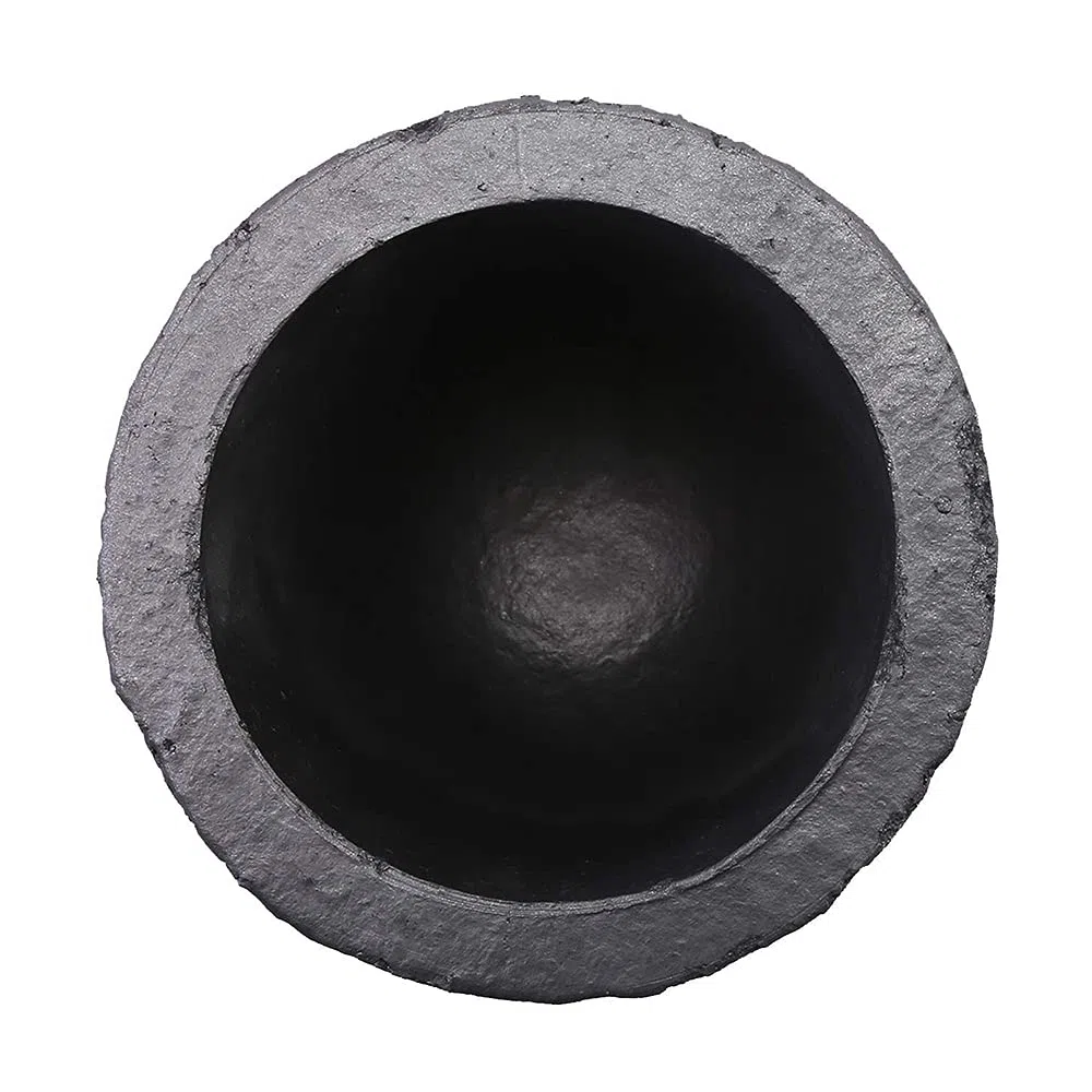 Crisol de grafito de carburo de silicio para fundición de oro, plata, latón, aluminio, ideal para aplicaciones de cobre de 12 kg o aluminio de 4 kg